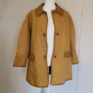 Vintage! ARENT'S LAKE Sills by Bonnie Cashin Heavy Lined Canvas & Leather Coat